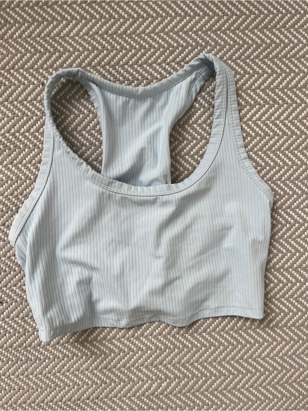 all in motion Light Blue Ribbed Racerback Sports Bralette